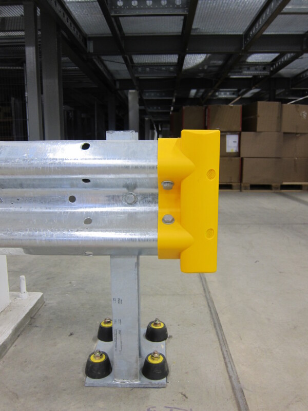 Plastic Pedestrian Scroll Ends - Safety Yellow Reflective - (AR12Y) - Image 2